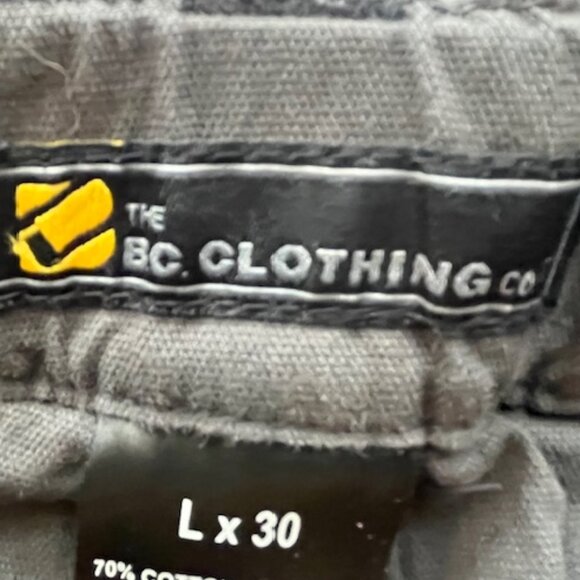 BC Clothing CO Gray Convertible Hiking Pants- Size L x 30 - Picture 10 of 11